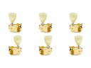 Schaller Original G-Series Deluxe KeyStone Guitar Tuners Gold Set 3L+3R 10140523.16.36